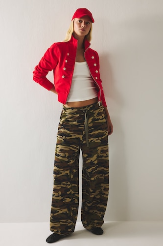 Normal Waist Balloon Fit Trousers