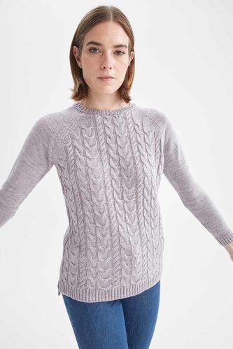 Textured Knitwear Sweater
