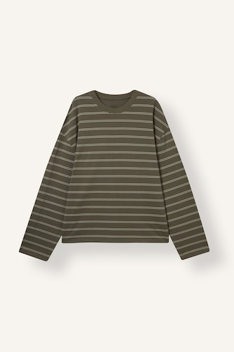 Men Olive Boxy Fit Sweatshirt