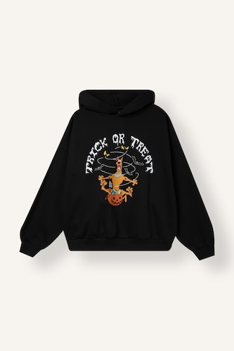 Scooby Doo Oversıze Kapüşonlu Kalın Sweatshirt