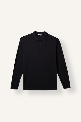 Regular Fit Pique Long Sleeve T-Shirt