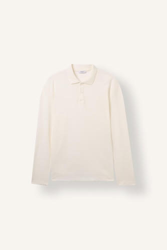 Regular Fit Pique Long Sleeve T-Shirt