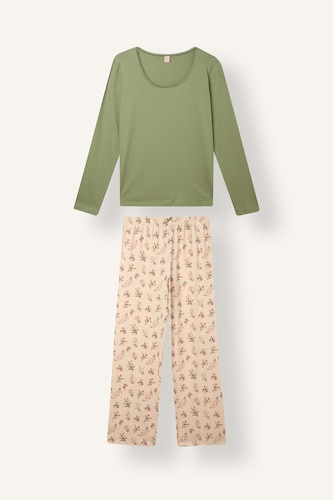 Çiçekli Regular Fit 2'li Pijama Takımı