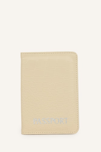 Women Beige Woman Faux Leather Wallets