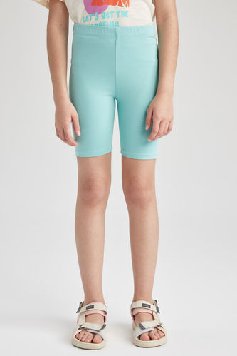 Turquoise GIRLS & TEENS Girl Short Length Leggings 2780820