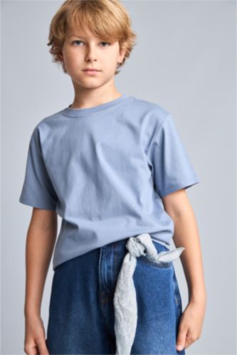 Young Boys - Teen Boys Grey Regular Fit Short Sleeve T-Shirt