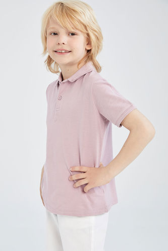 Erkek Çocuk Yaka Polo Kısa Kollu Tişört