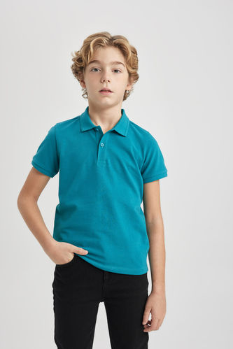 Boy Regular Fit Polo Neck Pique Polo T-Shirt
