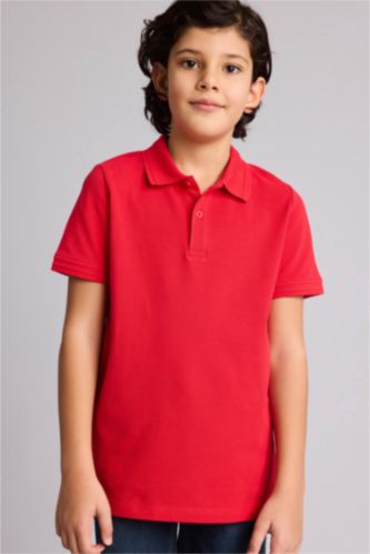 Regular Fit Basic Short Sleeve Polo T-Shirt