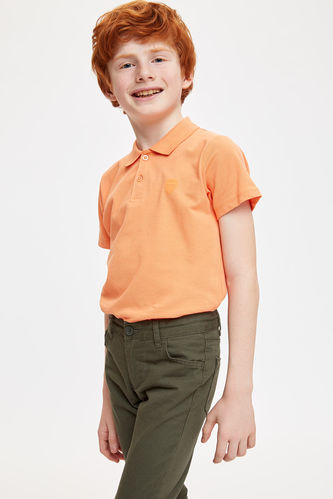 Erkek Çocuk Polo Yaka Kısa Kollu Tişört