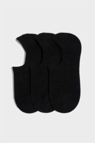 Erkek 3'lü Basic Düz Babet Çorabı