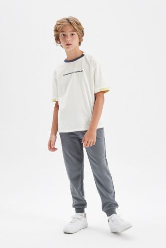 Grey BOYS TEENS Boy Gray School Sweatpants 3129653 DeFacto