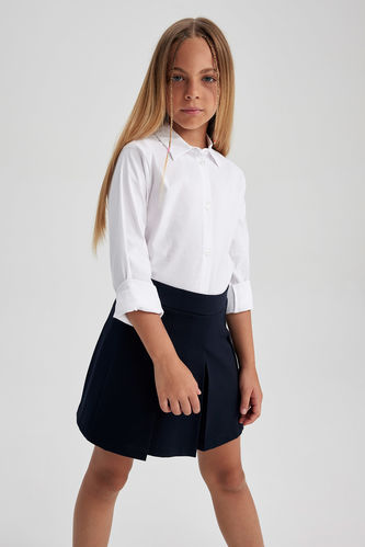 Kız Çocuk Okula Dönüş Regular Fit Uzun Kollu Gömlek