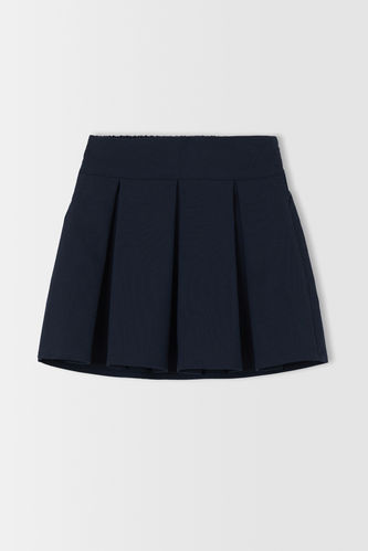 Girl Wide Pleated Skirt