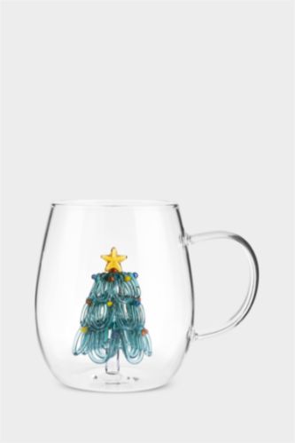 KARACA X DEFACTO NEW YEAR 26 GREEN PINE TREE 440 ML KUPA