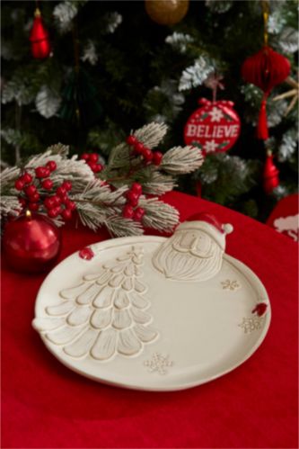 KARACA X DEFACTO SANTA DEKORATİF TABAK 28,7X26,3X5,5 CM