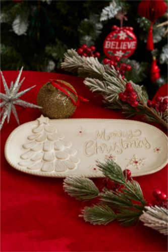 KARACA X DEFACTO MERRY CHRISTMAS DEKORATİF TABAK 31X17X3 CM