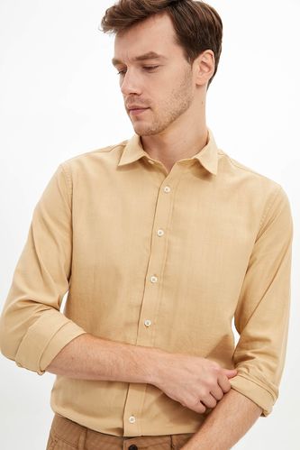Slim Fit Klasik Uzun Kollu Gömlek
