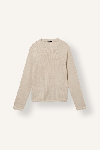 Regular Fit Long Sleeve Basic Knit Pullover