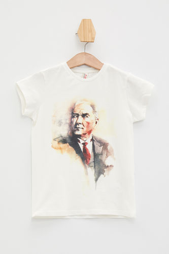 Kız Çocuk Atatürk Baskılı Tişört