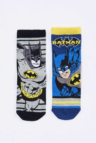 Erkek Çocuk Batman Lisanslı 2'li Çorap