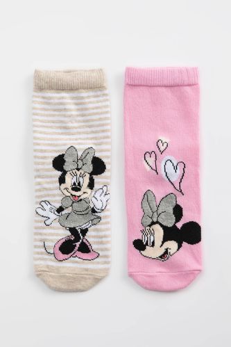 Kız Çocuk Disney Mickey & Minnie Lisanslı Pamuk 2'li