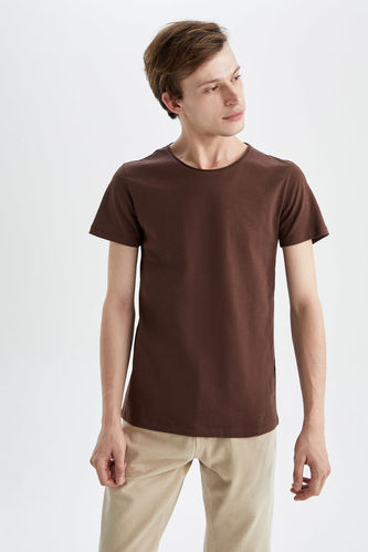 Slim Fit T-Shirt  aus Baumwolle