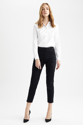 Sigaret Skinny Satin Trousers