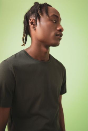 MAN Green Slim Fit Short Sleeve T-Shirt
