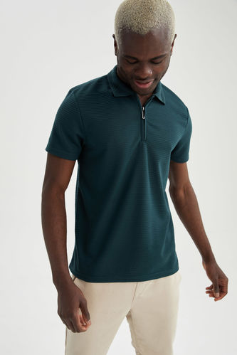 Short-Sleeved Regular Fit Polo Neck Polo T-Shirt