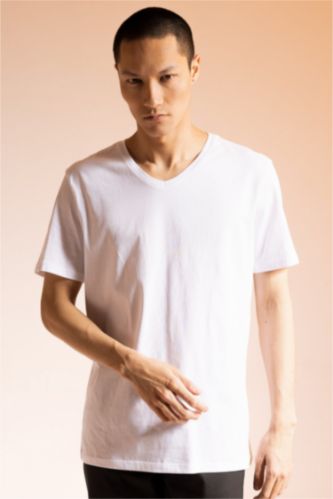 MAN White Regular Fit Short Sleeve T-Shirt
