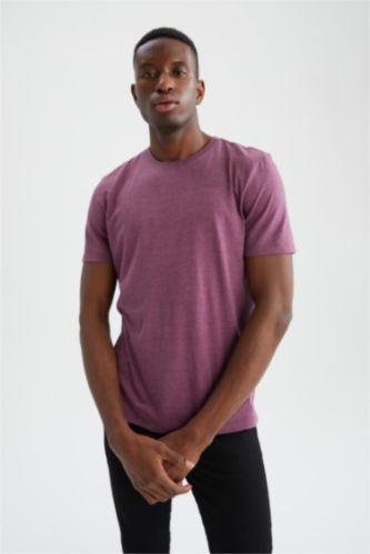 Purple MAN Basic Regular Fit Crew Neck 