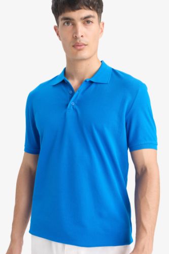 Regular Fit Polo Yaka Pike Kısa Kollu Tişört