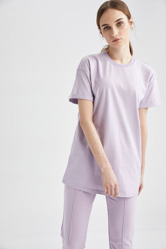 Modest- Relaxed Fit Short-Sleeved Tunic