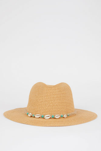 Embroidered Straw Hat