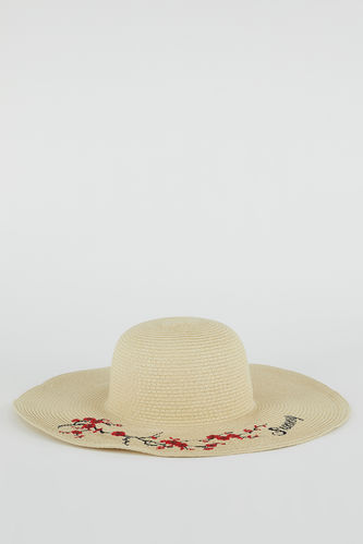 Шляпа-клеш с вышивкой для женщин