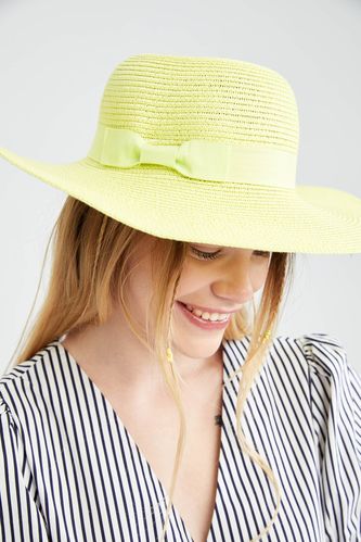 Stripe Detail Straw Hat
