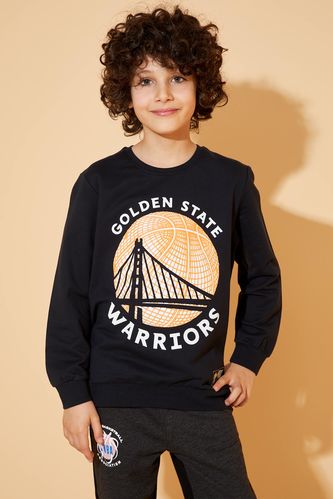 Erkek Çocuk Golden State Warriors Lisanslı Sweatshirt