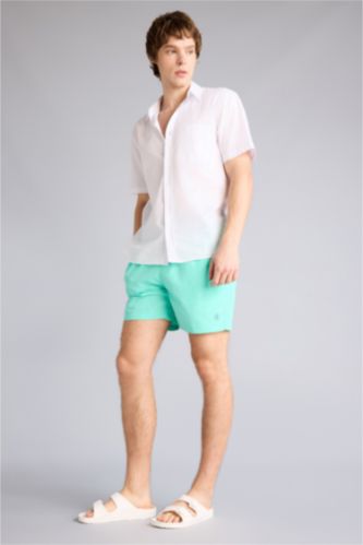 Man Mint Mesh Lined Short Swim Shorts