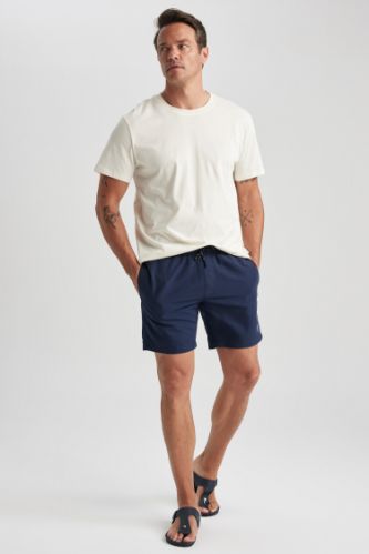 indigo HOMME Short De Plage Coupe R guli re Au Dessus Du Genou