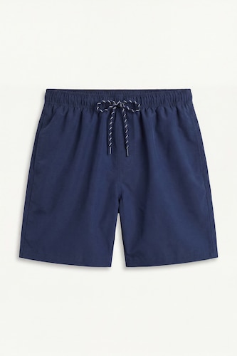 Regular Fit Mesh Lined Knee Length Swim Shorts