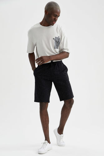 Slim-Fit Knitted Shorts