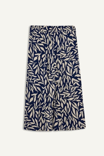 Viscose High Waist Printed Crop Fit Capri
