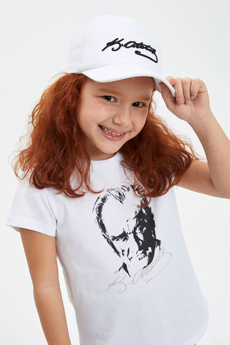 Kız Çocuk Atatürk Yazılı Şapka