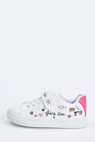 Kız Çocuk Cırt Cırtlı Sneaker Ayakkabı