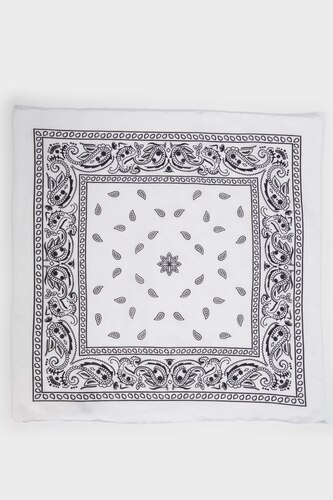 Unisex Desenli Pamuklu Bandana