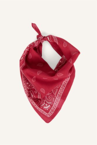 FEMME Rouge Bandana imprimé pour femme