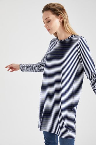 Modest- Regular Fit Long-Sleeved Knitted Tunic
