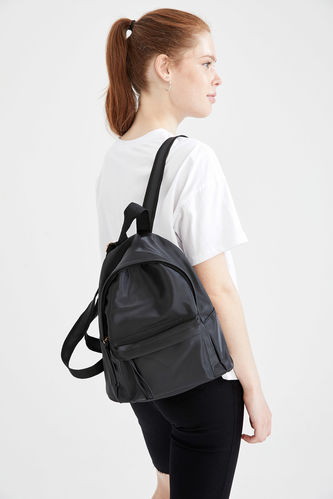 Basic Monotone Backpack Purse
