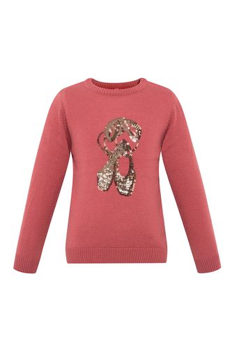 Girl Regular Fit Crew Neck Tricot Pullover